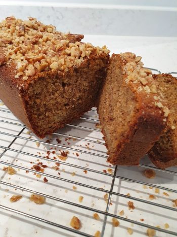 Banana Loaf With Walnut Topping